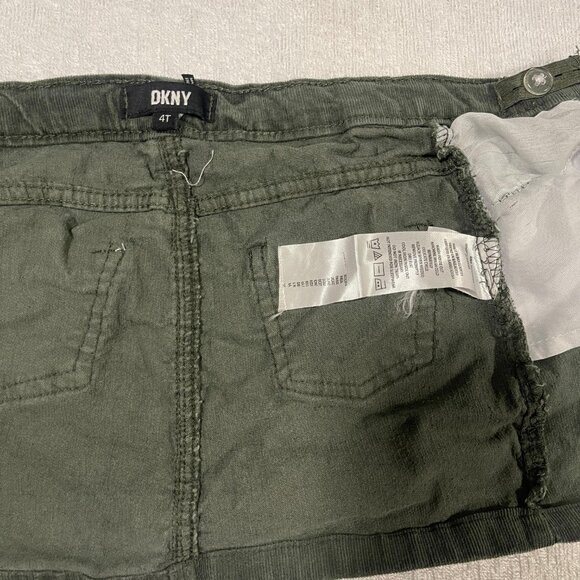 DKNY Olive Corduroy Button-Front Skirt (4T) - Picture 4 of 8